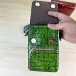 کیف دوشی کوچک پاسپورتی چرم طبیعی مدل اوستا کد 129