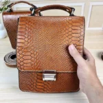 کیف دوشی مردانه چرم طبیعی
